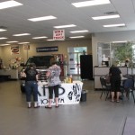 Folks show up early to sign up for great prizes