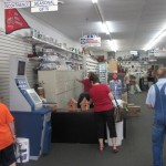 Folks check out the deals at Mark's Pharmacy