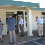 Folks start gathering for the Grand Opening of Score