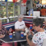 These folks gave money and then eat there favorite DQ treat