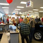 Folks gather for the first drawing