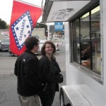 Its all smiles when it comes to Petit Jean Hot dogs and pepsi
