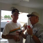 Dale broadcasts from the Remote trailer