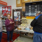 Folks enjoy daylight donuts
