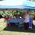 Folks enjoy the Shade