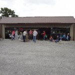 Folks gather at Factory Outlet