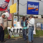 Jay Toy welcomes folks for lunch