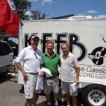 Bob Connell, Charles Landers and Rickey Davis take time out for a picture