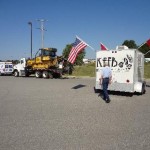 Getting line up for the Parade