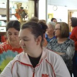 Folks line up to say thank you